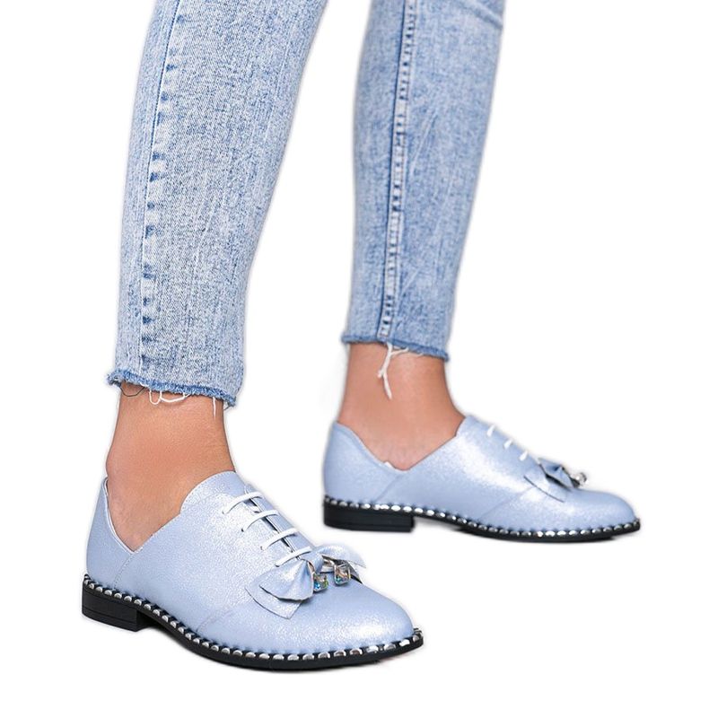 Plave sjajne cipele s mašnom Lost Stars plava