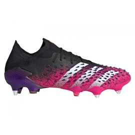 Kopačke Adidas Predator Freak.1 Low Sg M FW7246 grafitna, crna, ljubičasta crna