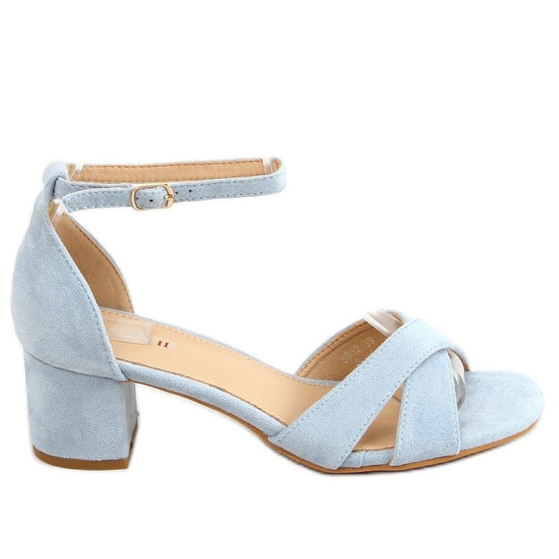 Plave sandale s visokim potpeticama 8832 Plave plava