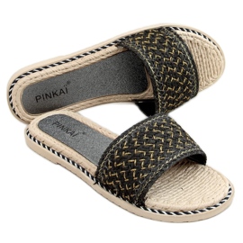 Crne ženske crne papuče LS002 Crne crna