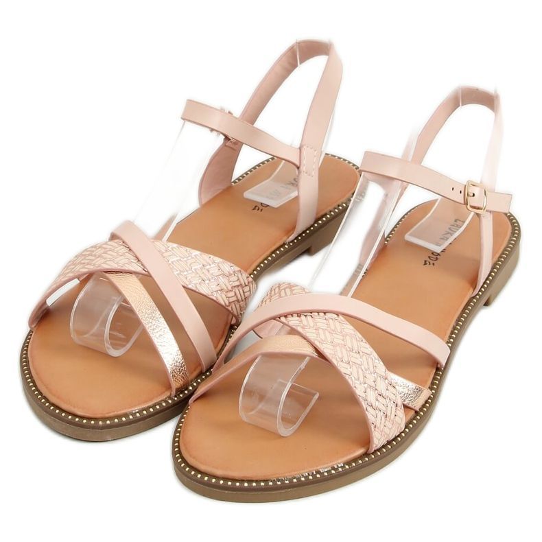 Ružičaste ženske sandale WL060 Pink ružičasta