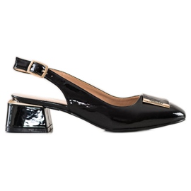 Filippo Crne pumpe sa eko kožom crna