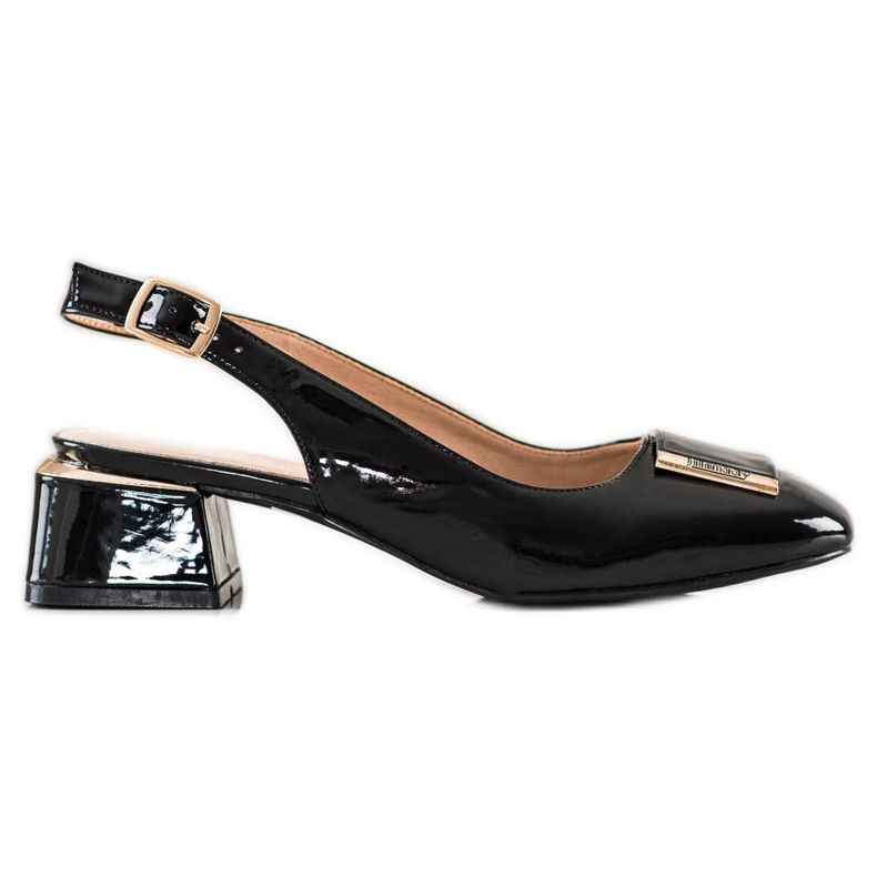 Filippo Crne pumpe sa eko kožom crno