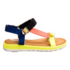 SHELOVET Modne sandale s čičak trakom višebojan