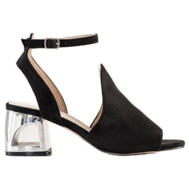 Filippo Elegantne izgrađene sandale crno