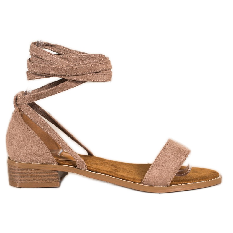 Goodin Vezane sandale sa antilopom smeđa