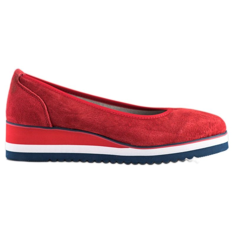 Filippo Kožne pumpe na klin crvena