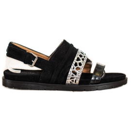 Evento Modne sandale s kopčom crna