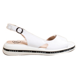 Filippo Udobne lakirane sandale bijela