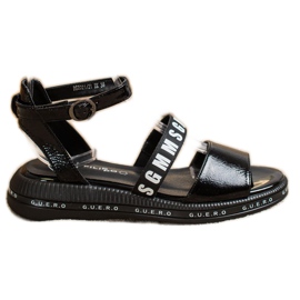 Filippo Crne modne sandale crna