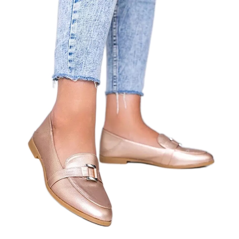 Zlatne mokasine s kopčom Island Paradise zlatna