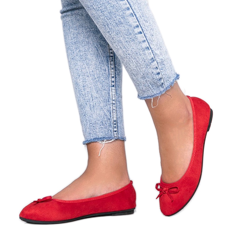 Crvene balerine s mašnom Angelina crvena