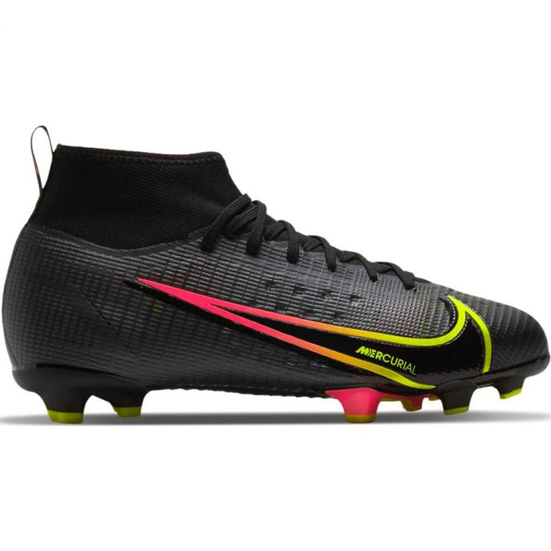 Nike Mercurial Superfly 8 Pro Fg Jr CV0804 090 nogometne cipele raznobojna crno