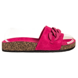 SHELOVET Modne papuče s ukrasom narančasta