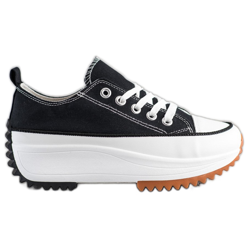 SHELOVET Tenisice na visokoj platformi crno