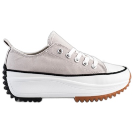 SHELOVET Tenisice na visokoj platformi siva