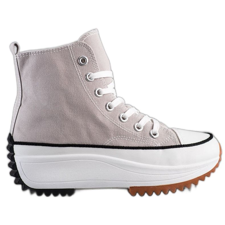 SHELOVET Visoke tenisice na platformi siva