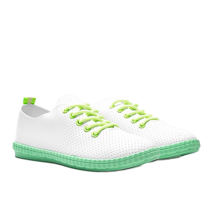 Dopustite mi bijele ažurne tenisice bijela