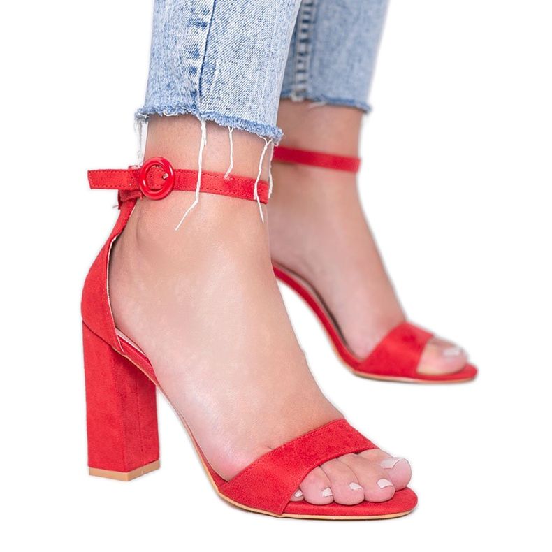 Crvene sandale na stupu Penelope crvena