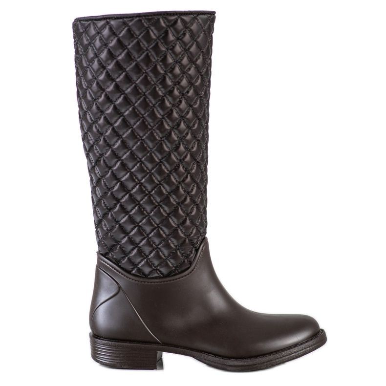 SHELOVET Visoke, prošivene galoše smeđa