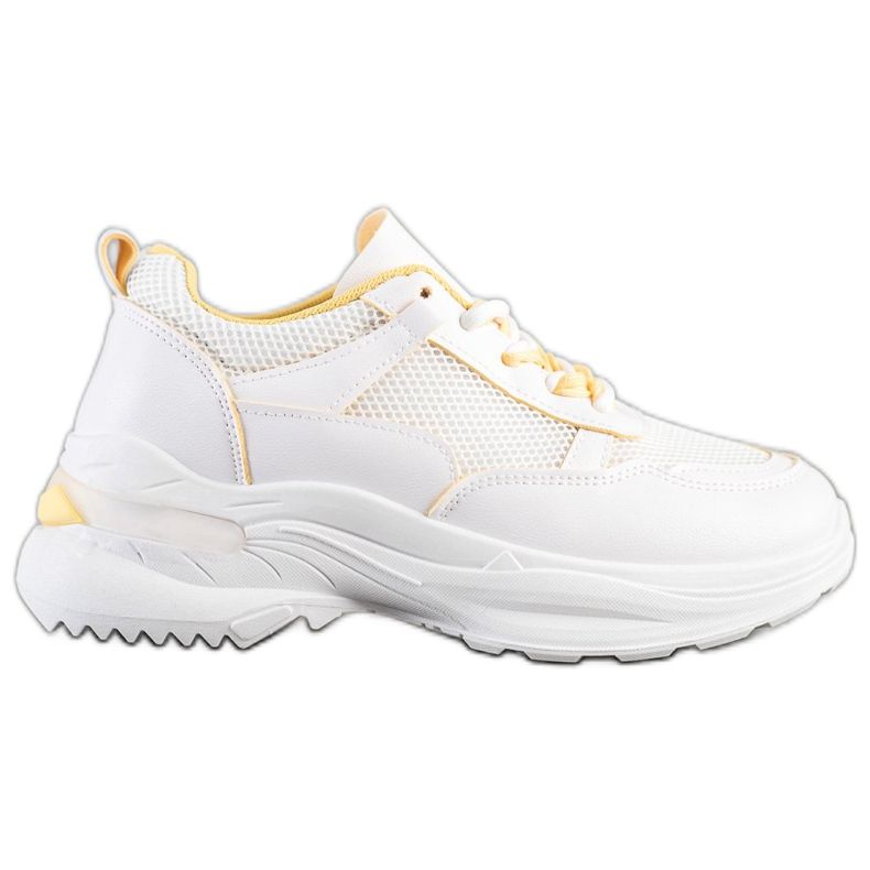 SHELOVET Elegantne bijele tenisice bijela