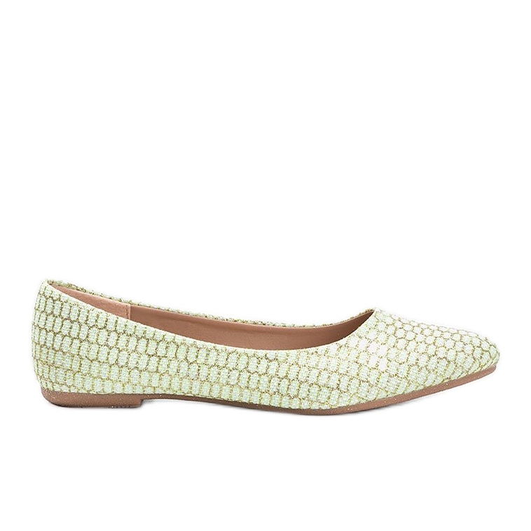 Zelene sjajne Riosove balerine zelena