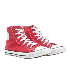 Perry muške crvene tenisice do gležnja crvena