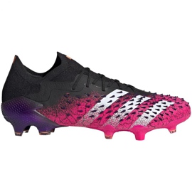 Adidas Predator Freak.1 L Fg M FW7244 kopačke bijela, crna, ružičasta crno