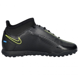 Nike Phantom Gt Club Df Tf Jr CW6729 090 nogometne cipele crna crna