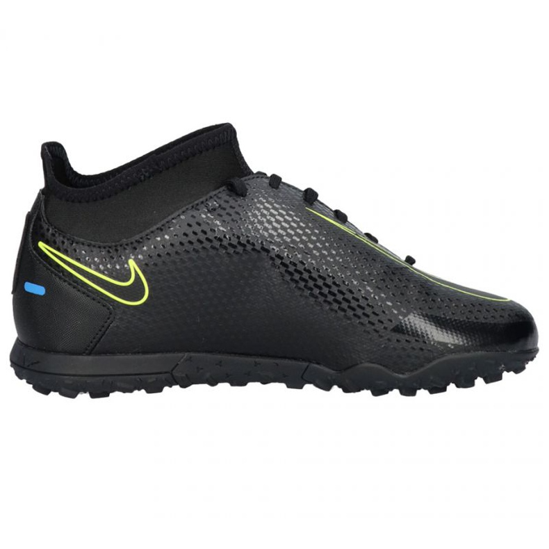 Nike Phantom Gt Club Df Tf Jr CW6729 090 nogometne cipele crno crno