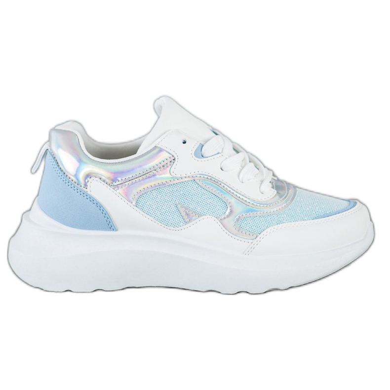 Sweet Shoes Tenisice sa sjajem bijela plava