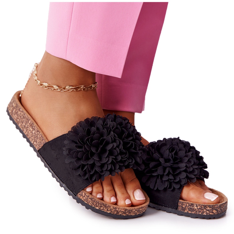 PE1 Crna cvjetna bomba na potplatu od pluta crno