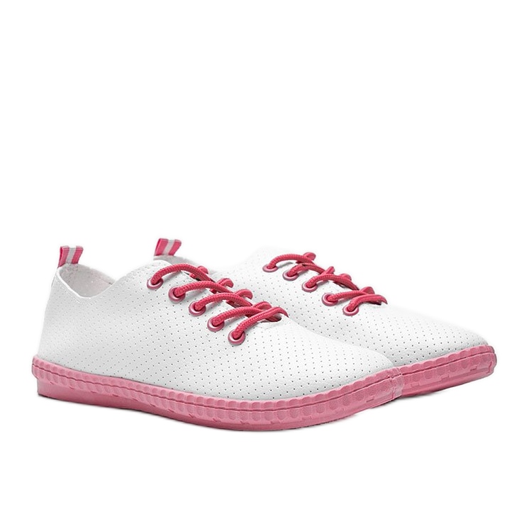 BM Dopustite mi ažurne bijele i ružičaste tenisice bijela