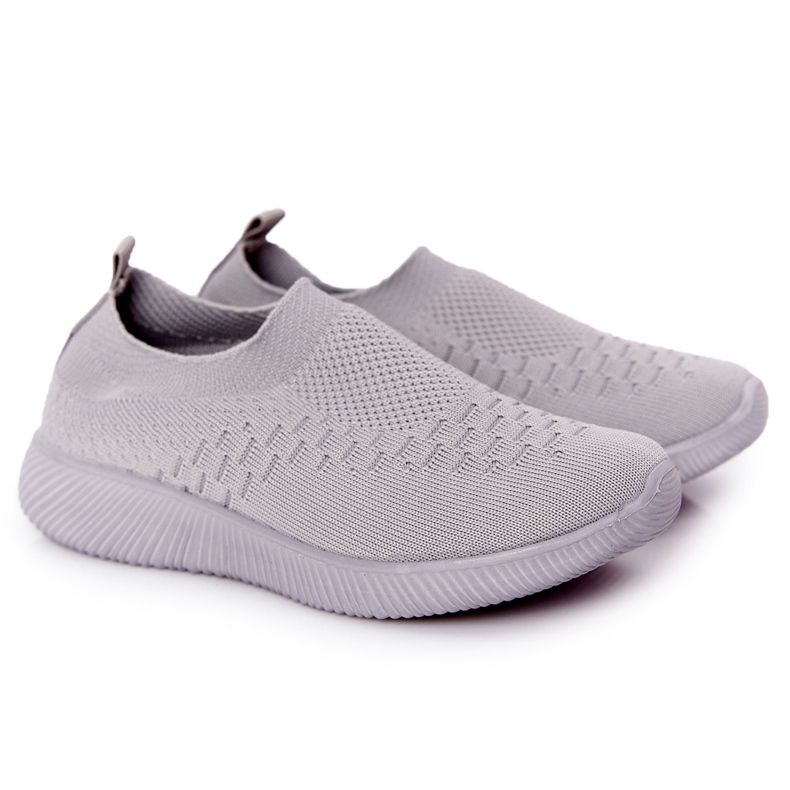 EVE Dječje sportske cipele Slip-On Grey School Trip siva