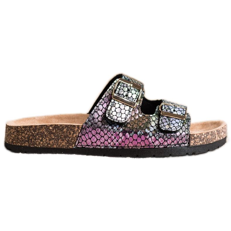 SHELOVET Papuče s Holo efektom crno