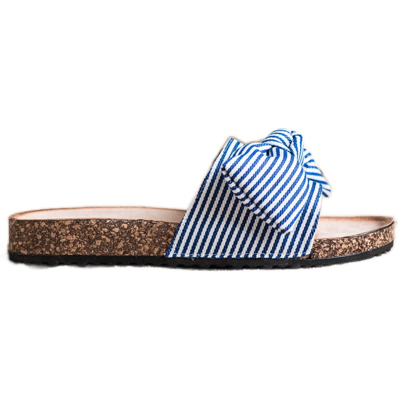 Sandale na pruge Vinceza bijela plava