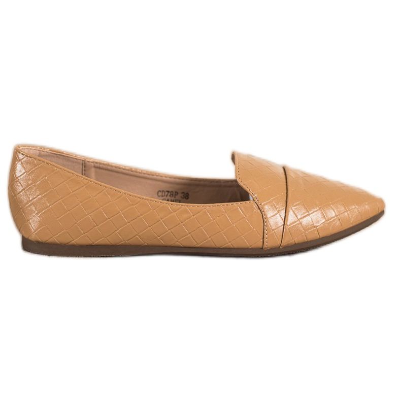 Seastar Modne balerinke s eko kožom smeđa