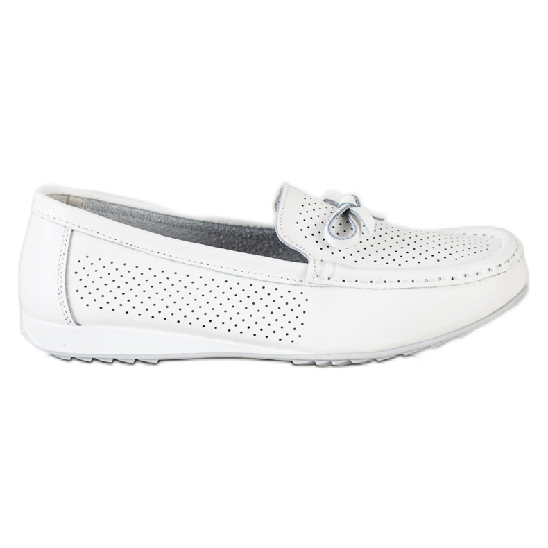 Goodin Kožne cipele s mašnom bijela