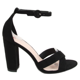 Crne sandale na postolju TU133P Black crna