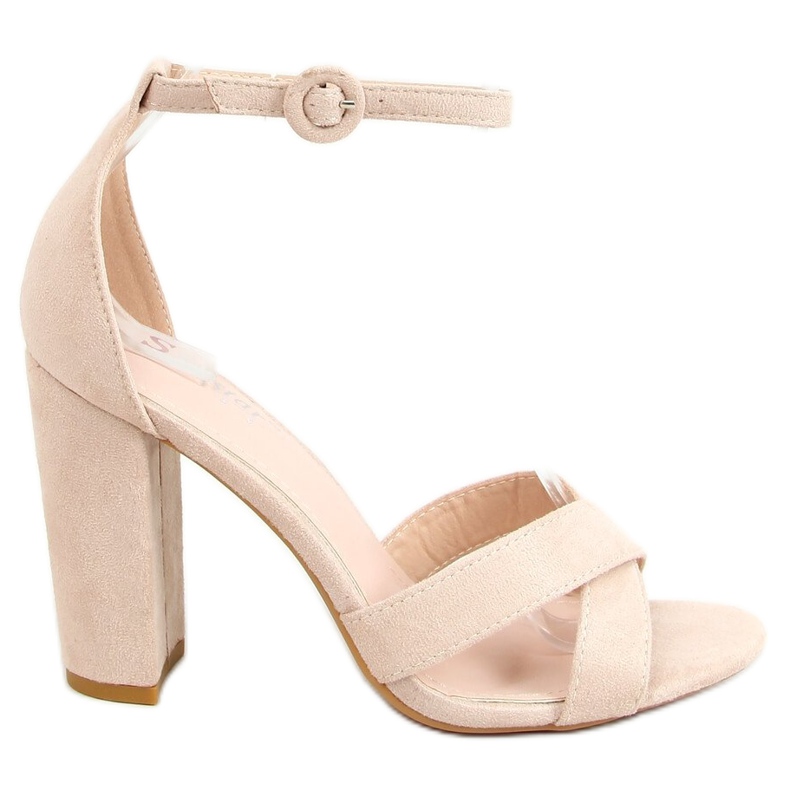 Sandale na post bež TU133P Bež