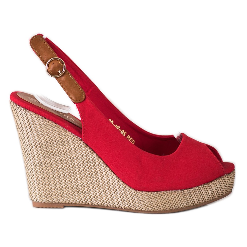 Goodin Sandale s visokim potpeticama crvena