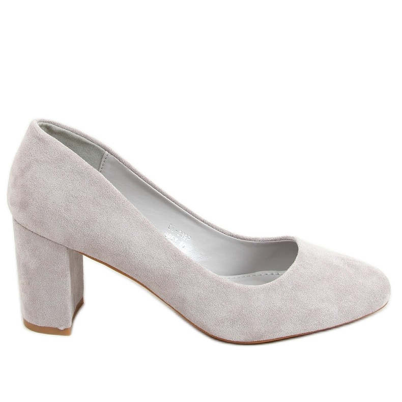 Sive pumpe s okruglim prstima LL-239P Siva