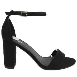 Crne sandale na post AF03P Black crna