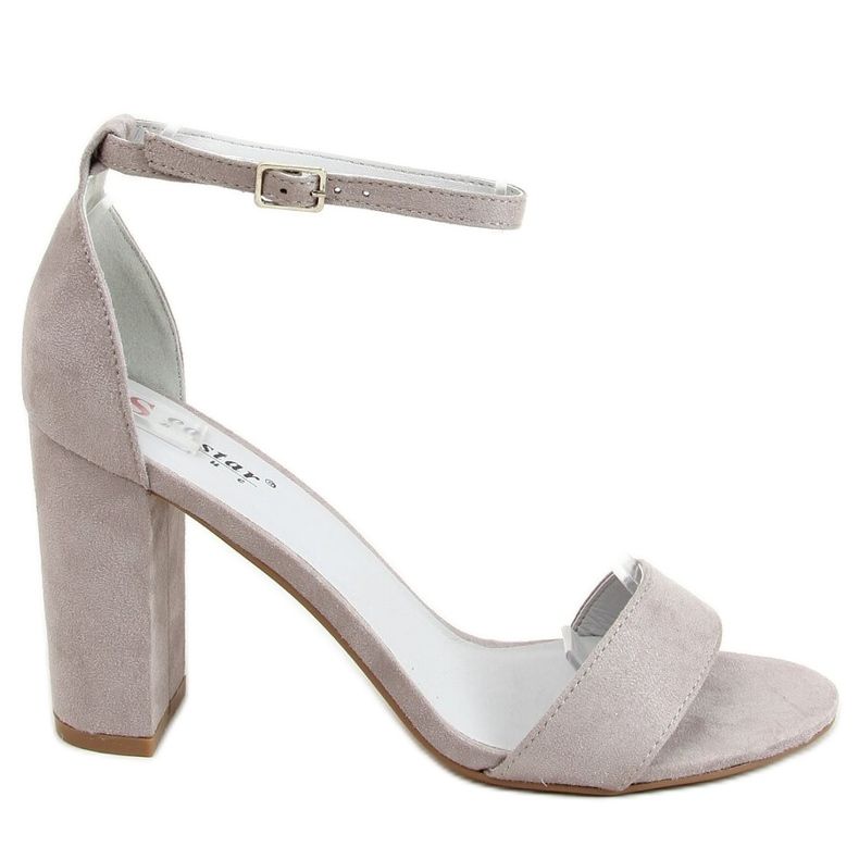 Sive sandale na post AF03P Sivo siva