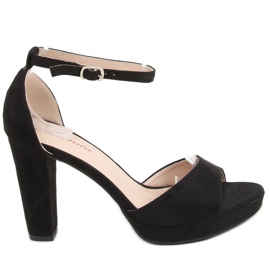 Crne S-850 Crne sandale na platformi crna