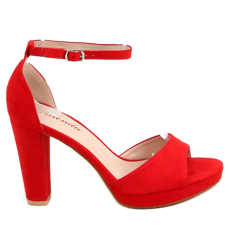 Crvene S-850 Crvene sandale na platformi crvena