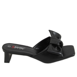 Crne dizajnerske štikle T388P Crna crno