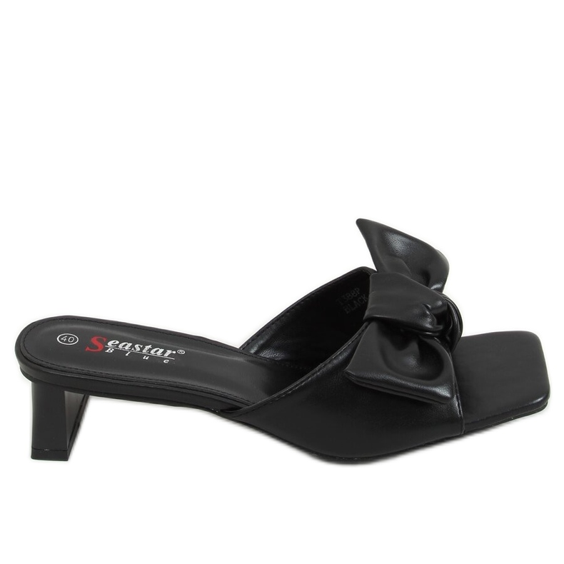 Crne dizajnerske štikle T388P Crna crno