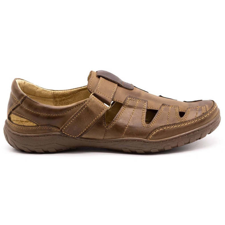 Polbut 260 muških ažurnih cipela za ljeto, smeđe smeđa