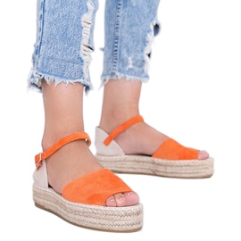 Narančaste sandale na platformi Pearl River narančasta